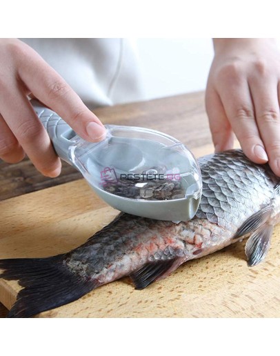 Уред за почистване на люспи от риба